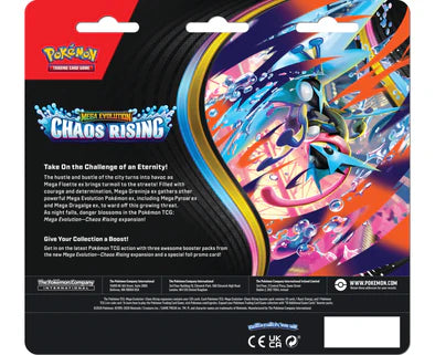 Pokémon - Mega Evolution: Chaos Rising - 3 Pack Blister